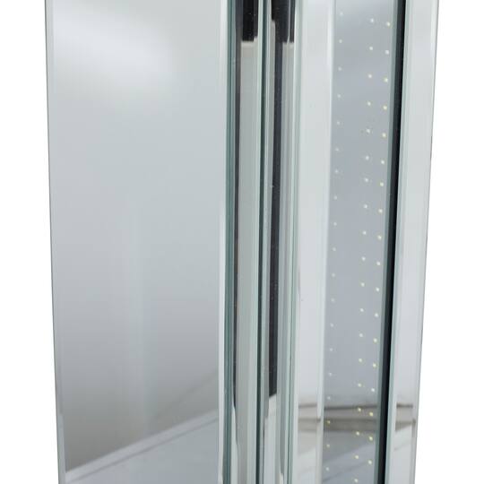 Silver Glam Wood Console Table